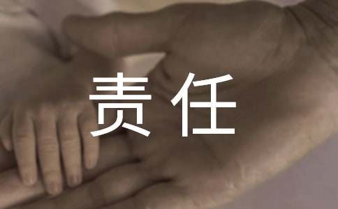 责任保证书(精选15篇)
